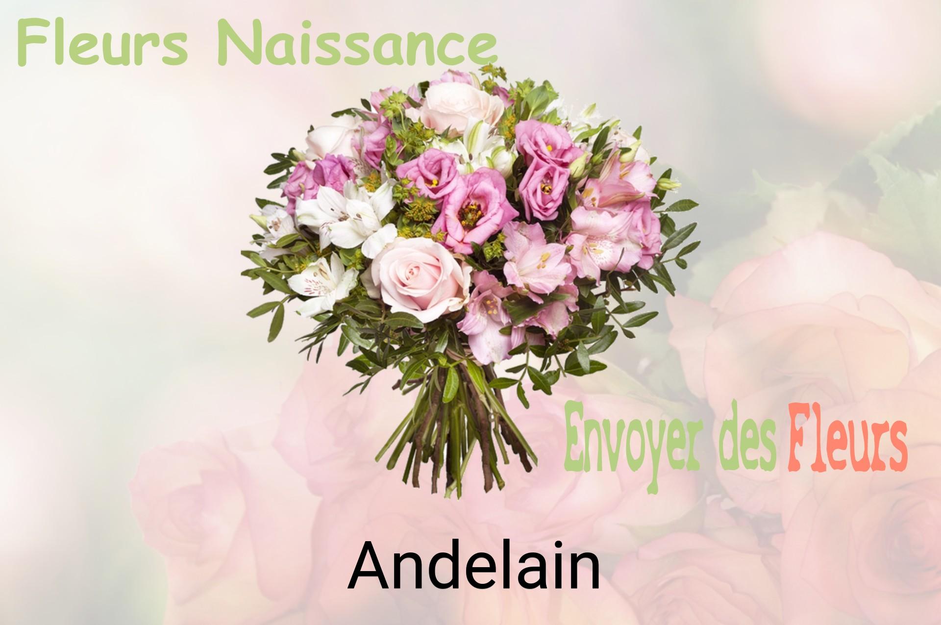 Bouquet de fleurs de naissance livré à Andelain